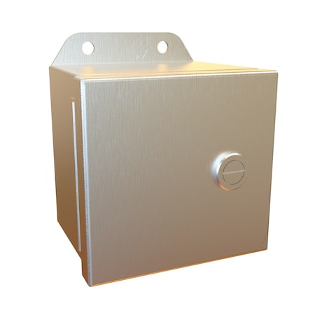 Hammond 1/4 Turn Latch Electrical Enclosures, 4 in H, 3 in D, 4 in W, NEMA 4X, 316 Stainless Steel EJ443S16